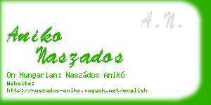 aniko naszados business card