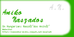 aniko naszados business card